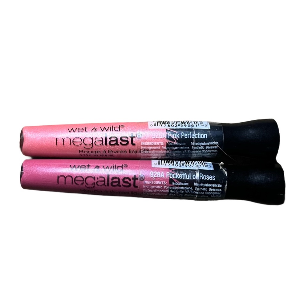 Wet n Wild MegaLast Lip Gloss Duo – Pink Perfection & Pocketful of Roses New